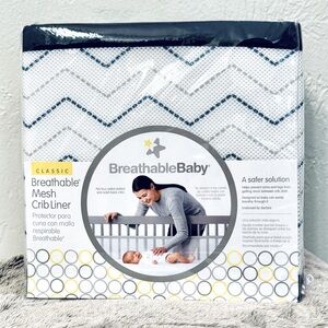 Classic breathable baby mesh cribliner NWT
